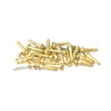 WALTHERS Brass or Brass-Plated Wood Screws pkg(24) -- #1; 3/8 x .073" .95 x .19cm