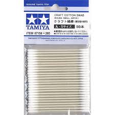 TAMIYA Extra Small Round Craft Cotton Swab Tip (50)