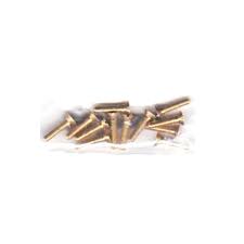 WALTHERS 2-56 Brass Flat Head Machine Screws -- 3/8 x .086" pkg(12)