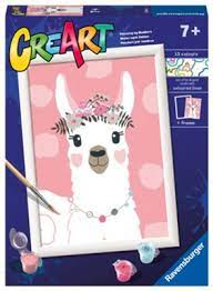 CREART No Drama Llama Paint by Numbers Kit