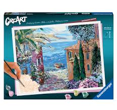 CREART Mediterranean Paint by Number 12x16