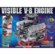 REVELL 1/4 VISIBLE V-8 ENGINE 1/4