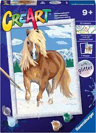 CREART The Royal Horse Paint By Numbers Kit 7X10
