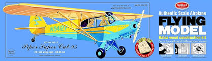 GUILLOWS 24" Wingspan Piper Super Cub 95 Laser Cut Kit