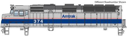 WALTHERS HO EMD F40PH - Standard DC -- Amtrak(R) #393 (Phase IV; silver, Wide Blue, Thin Red, White Stripes