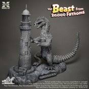 X PLUS 1/72 Ray Harryhausen's Rhedosaurus Dinosaur w/Lighthouse & Detailed Base from 1953 Film