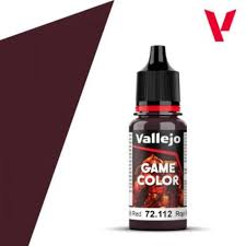 VALLEJO 18ml Bottle Evil Red Game Color