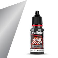VALLEJO 18ml Bottle Metallic Dark Gunmetal Game Color