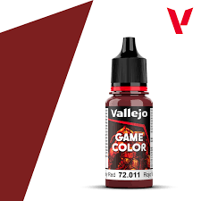 VALLEJO 18ml Bottle Gory Red Game Color