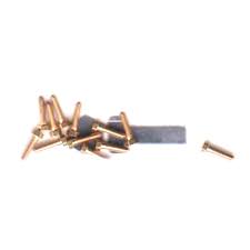 WALTHERS 0-80 Brass Hex Head Machine Screws -- 1/2 x .060" 1.27 x .15cm pkg(10)