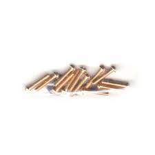 WALTHERS 0-80 Brass Flat Head Machine Screws -- 3/8 x .060" .95 x .15cm pkg(12)