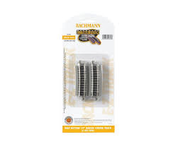 BACHMANN N Half Section 19 in. Radius Curved Track (6/card)