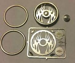 DETAIL MASTER 1/24-1/25 Hell Fire Skull Billet Steering Wheel Kit