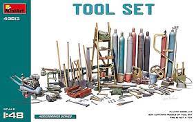 MINIART	1/48 Tool Set: Various Tools & Equipment