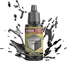 ARMY PAINTER Speedpaint: Polished Silver Acrylic 18ml Bottle