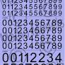 MATHO MODELS  Multi-Scale Black Large Type 1 Numbers Decal
