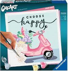 CREART Choose Happy Paint by Numbers Kit