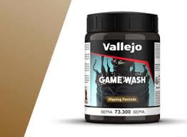 VALLEJO 200ml Bottle Sepia Wash