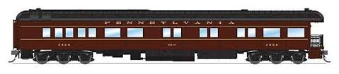 BROADWAY LIMITED HO PRR Class Z74D Business Observation Car - Ready to Run -- Pennsylvania Railroad #7509 Ohio (1950s, Tuscan)