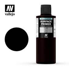 VALLEJO 200ml Bottle Black Surface Primer