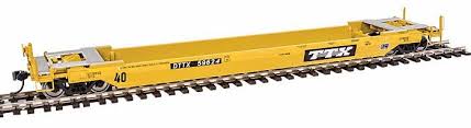 WALTHERS HO Gunderson Rebuilt All-Purpose 40' Well Car - Ready-To-Run -- DTTX (Patched) #457314