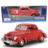 MAISTO 1/18 1939 Ford Deluxe Tudor (Red)