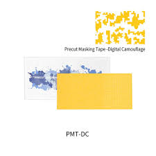 DSPIAE Shaped Precut Masking Tape: Digital Camouflage