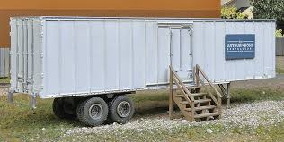 WALTHERS HO Construction Site Storage Trailer -- Kit