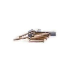 WALTHERS 00-90 Brass Hex Head Machine Screws -- 1/4 x .047" .64 x .12cm pkg(12)