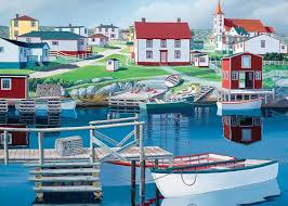 RAVENSBURGER 1000-PIECE PUZZLE Greenspond Harbor