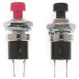 MINIATRONICS Switches -- Push-Button SPST Momentary - Normally Open 1/4" .64cm pkg(2)