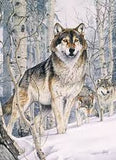 COBBLE HILL 1000-PIECE PUZZLE Second Glance (Wolves/Snow Scene)