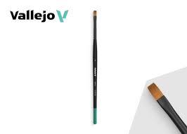 VALLEJO Blender Flat Angled Large Synthetic Brush