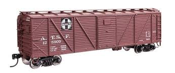 WALTHERS HO 40' ARA Single Sheathed Boxcar with Dreadnaught Ends - Ready to Run -- Santa Fe #125944