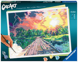 CREART Magical Light Paint by Numbers Kit