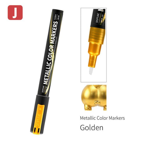 DSPIAE Super Metallic Golden Dual Tip Acrylic Paint Marker