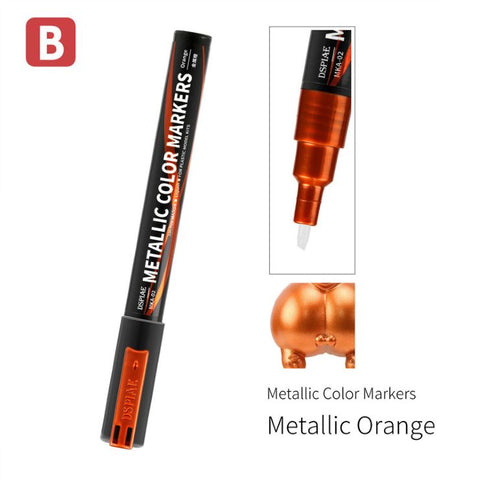 DSPIAE Super Metallic Orange Dual Tip Acrylic Paint Marker
