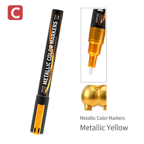 DSPIAE Super Metallic Yellow Dual Tip Acrylic Paint Marker
