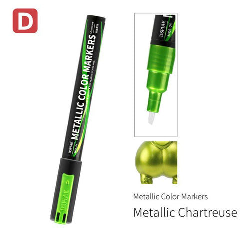 DSPIAE Super Metallic Chartreuse Dual Tip Acrylic Paint Marker