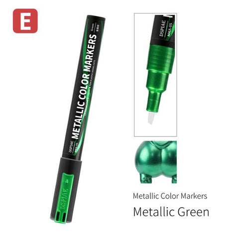 DSPIAE Super Metallic Green Dual Tip Acrylic Paint Marker