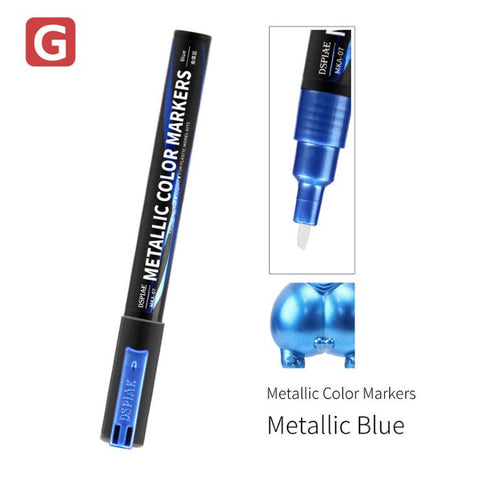 DSPIAE Super Metallic Blue Dual Tip Acrylic Paint Marker