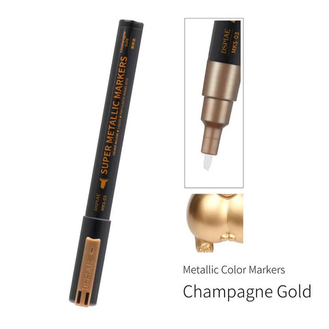 DSPIAE Super Metallic Champagne Gold Dual Tip Acrylic Paint Marker