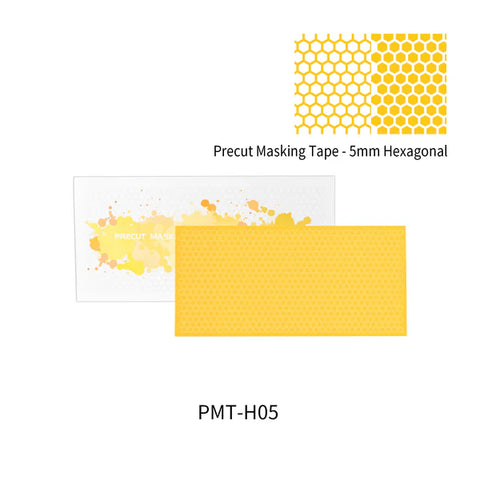 DSPIAE Shaped Precut Masking Tape: 5mm Hexagonal