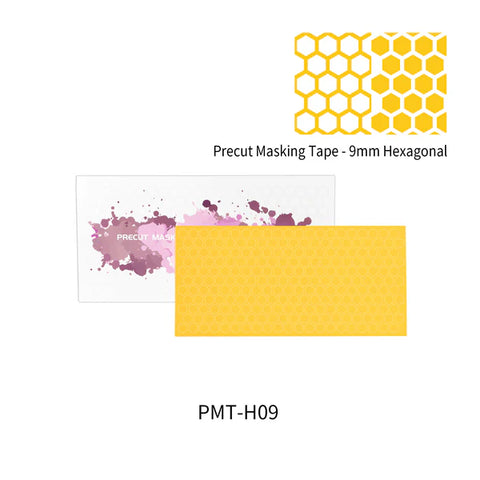 DSPIAE Shaped Precut Masking Tape: 9mm Hexagonal