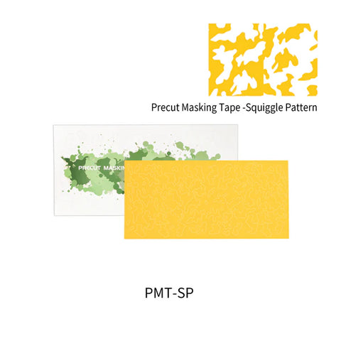 DSPIAE Shaped Precut Masking Tape: Squiggle Pattern