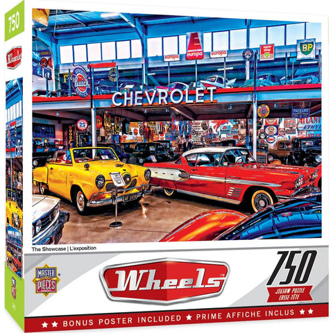 MASTER PIECES 750-PIECE PUZZLE Wheels - The Showcase