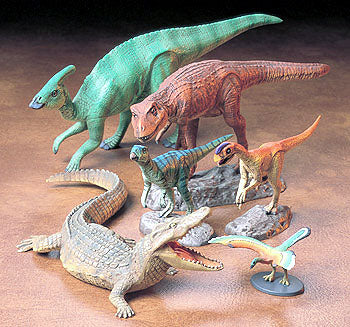 TAMIYA 1/35 Mesozoic Creatures Sets: Dinosaurs, Reptile, Bird