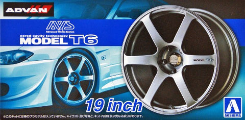 AOSHIMA 1/24 AVS Model T6 19" Tire & Wheel Set (4)