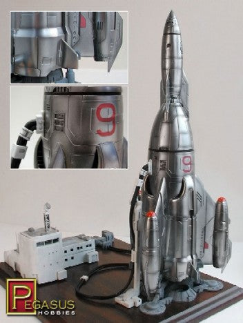 1/350 Mercury 9 Rocketship (13-1/2" Tall)