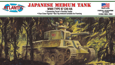 ATLANTIS  1/48 WWII Type 97 Chi-Ha Japanese Medium Tank
